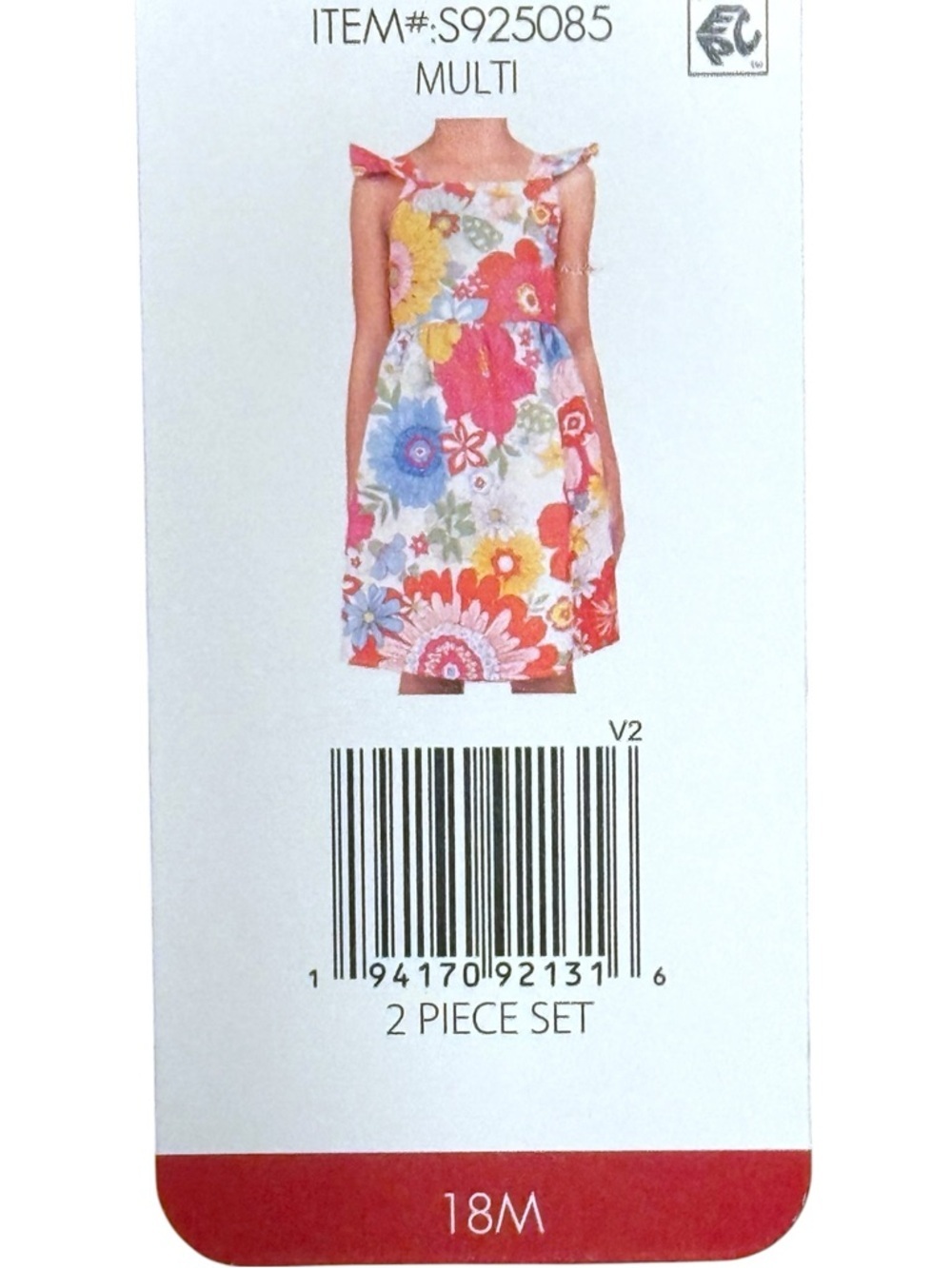 Counting Daisies Toddler Girls 18M Floral Dress NWT Bright Spring Summer - Picture 4 of 6